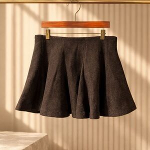 Francesca's Collections Dark Gray Mini Skirt